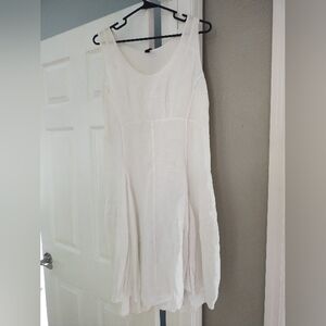 Onz Made in Italy Linen and Cotton Lightweight Natural Dress in size L